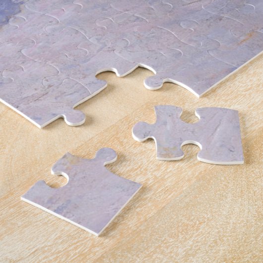 Claude Monet | Haystacks-effect van sneeuw en zon Legpuzzel (Zijkant)