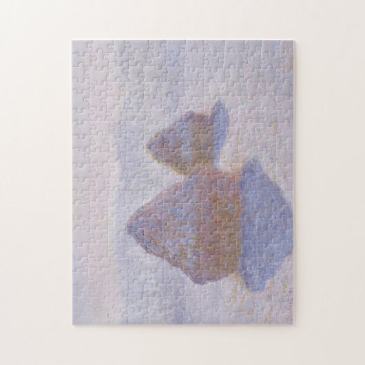 Claude Monet | Haystacks-effect van sneeuw en zon Legpuzzel (Verticaal)