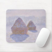 Claude Monet | Haystacks-effect van sneeuw en zon Muismat (Met muis)