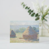 Claude Monet - Haystacks, Einde van de zomer Briefkaart (Staand voorkant)