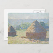Claude Monet - Haystacks, Einde van de zomer Briefkaart (Voorkant / Achterkant)