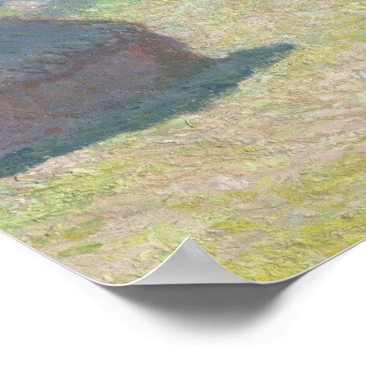 Claude Monet - Haystacks, Einde van de zomer Poster (Hoek)