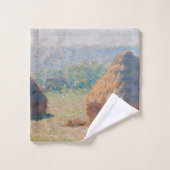Claude Monet - Haystacks, einde zomer Bad Handdoek (Wasdoekje)