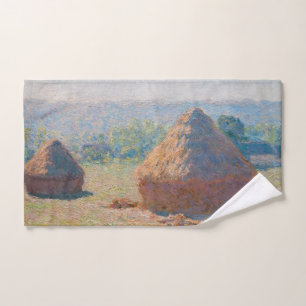 Claude Monet - Haystacks, einde zomer Bad Handdoek