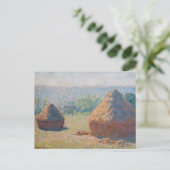 Claude Monet - Haystacks, einde zomer Briefkaart (Staand voorkant)