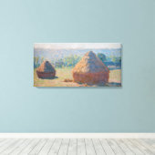 Claude Monet - Haystacks, einde zomer Canvas Afdruk (Insitu (Houten vloer))