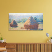 Claude Monet - Haystacks, einde zomer Canvas Afdruk (Insitu (Woonkamer))