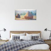 Claude Monet - Haystacks, einde zomer Canvas Afdruk (Insitu (Slaapkamer))