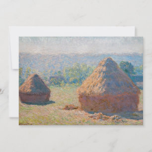 Claude Monet - Haystacks, einde zomer Kaart