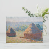 Claude Monet - Haystacks, einde zomer Kaart (Staand voorkant)