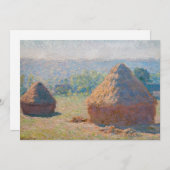 Claude Monet - Haystacks, einde zomer Kaart (Voorkant / Achterkant)