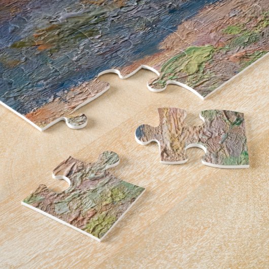 Claude Monet - Haystacks, einde zomer Legpuzzel (Zijkant)