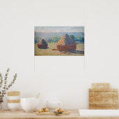 Claude Monet - Haystacks, einde zomer Poster (Keuken)
