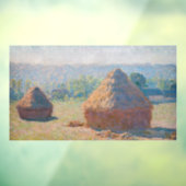 Claude Monet - Haystacks, einde zomer Raamsticker (Vel 3)