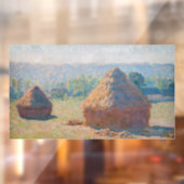 Claude Monet - Haystacks, einde zomer Raamsticker (Vel 2)