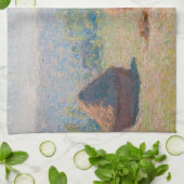 Claude Monet - Haystacks, einde zomer Theedoek (Gevouwen)