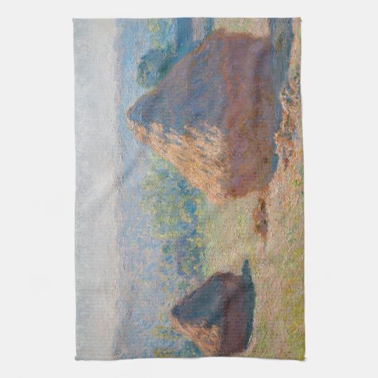 Claude Monet - Haystacks, einde zomer Theedoek (Verticaal)