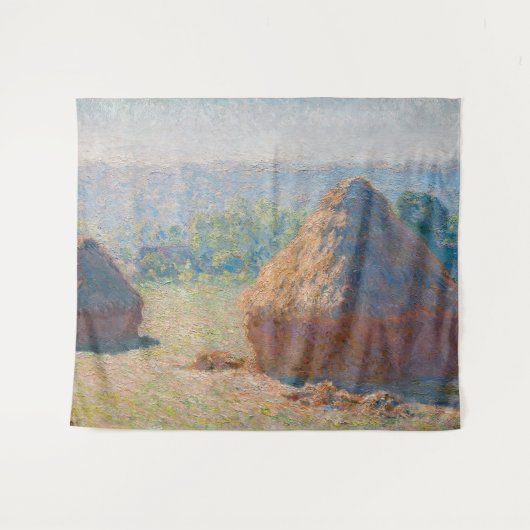 Claude Monet - Haystacks, einde zomer Wandkleed (Voorkant (horizontaal))