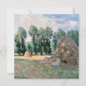 Claude Monet - Haystacks Feestdagenkaart (Voorkant)