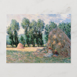 Claude Monet - Haystacks Feestdagenkaart