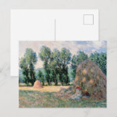 Claude Monet - Haystacks Feestdagenkaart (Voorkant / Achterkant)