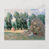 Claude Monet - Haystacks Feestdagenkaart (Voorkant)