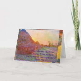 Claude Monet Haystacks Kaart