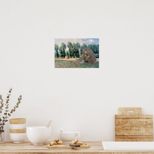 Claude Monet - Haystacks Poster (Keuken)