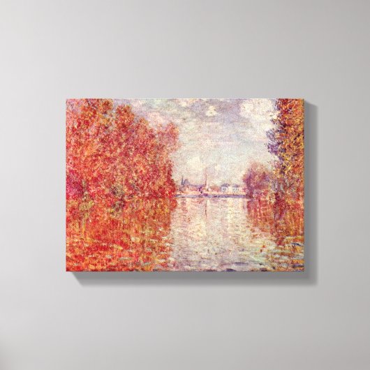 Claude Monet - Herfst in Argenteuil Canvas Afdruk (Voorkant)