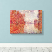 Claude Monet - Herfst in Argenteuil Canvas Afdruk (Insitu (Houten vloer))