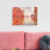 Claude Monet - Herfst in Argenteuil Canvas Afdruk (Insitu (Woonkamer))