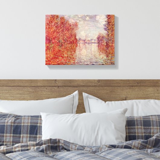 Claude Monet - Herfst in Argenteuil Canvas Afdruk (Insitu (Slaapkamer))