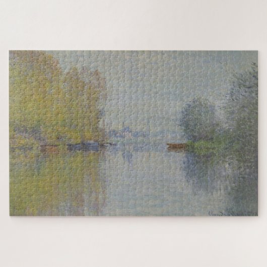 Claude Monet Herfst op de Seine Legpuzzel (Horizontaal)