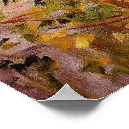 Claude Monet, Het Atelierboot, Poster (Hoek)