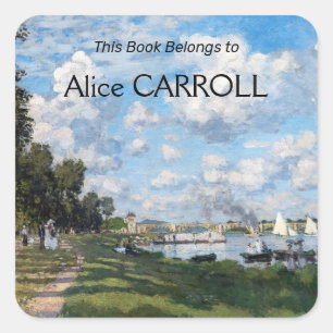 Claude Monet - Het bassin in Argenteuil Vierkante Sticker