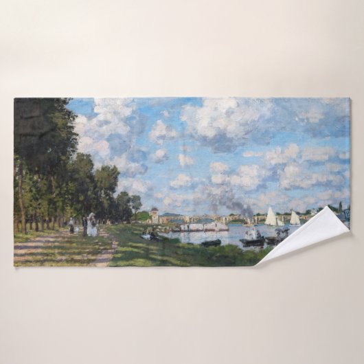 Claude Monet - Het bekken in Argenteuil Bad Handdoek (Badhanddoek)