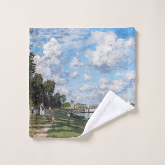 Claude Monet - Het bekken in Argenteuil Bad Handdoek (Wasdoekje)