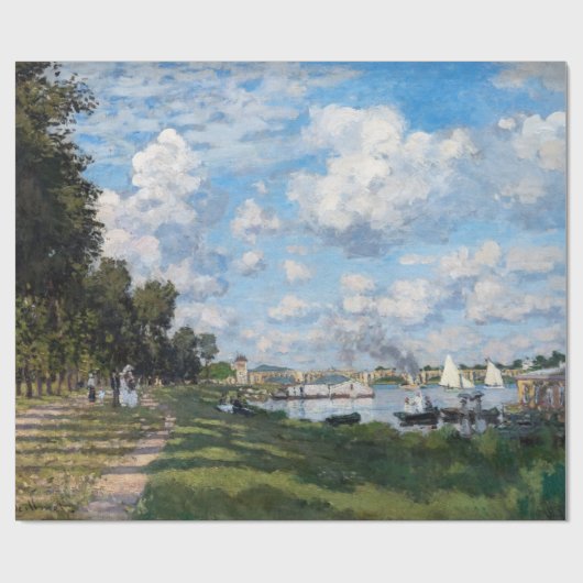 Claude Monet - Het bekken in Argenteuil Cadeaupapier (Vlak)