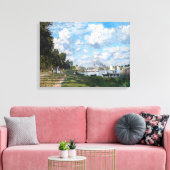 Claude Monet - Het bekken in Argenteuil Canvas Afdruk (Insitu (Woonkamer))