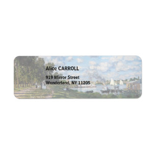 Claude Monet - Het bekken in Argenteuil Etiket