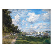 Claude Monet - Het bekken in Argenteuil Foto Afdruk (Voorkant)