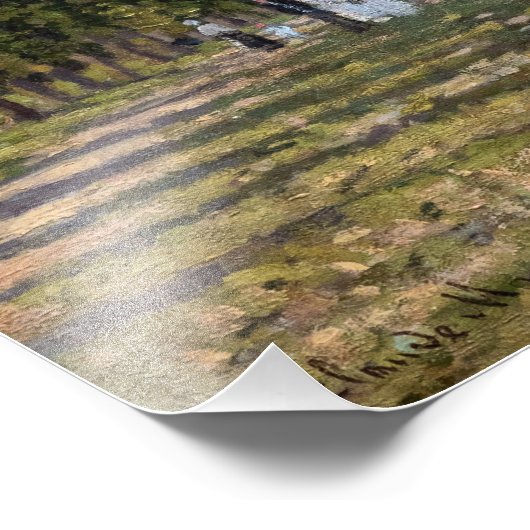 Claude Monet - Het bekken in Argenteuil Foto Afdruk (Hoek)