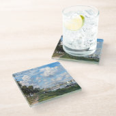 Claude Monet - Het bekken in Argenteuil Glazen Onderzetter (Schuin)