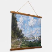 Claude Monet - Het bekken in Argenteuil Hangend Wandkleed (Gebogen)