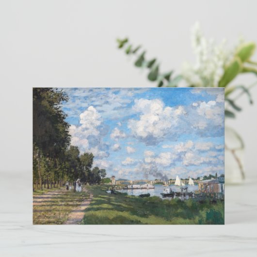 Claude Monet - Het bekken in Argenteuil Kaart (Staand voorkant)