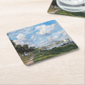 Claude Monet - Het bekken in Argenteuil Kartonnen Onderzetters (Schuin)