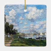 Claude Monet - Het bekken in Argenteuil Keramisch Ornament (Achterkant)