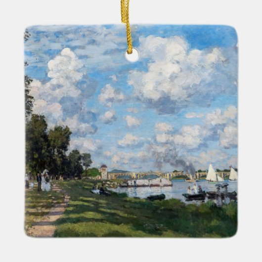Claude Monet - Het bekken in Argenteuil Keramisch Ornament (Voorkant)