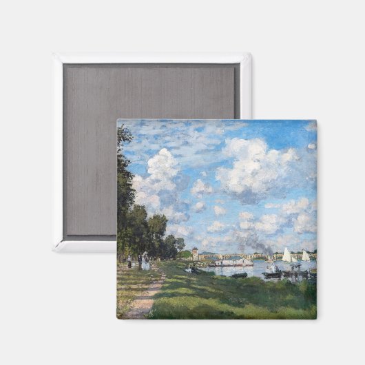 Claude Monet - Het bekken in Argenteuil Magneet (Voorkant / Achterkant)