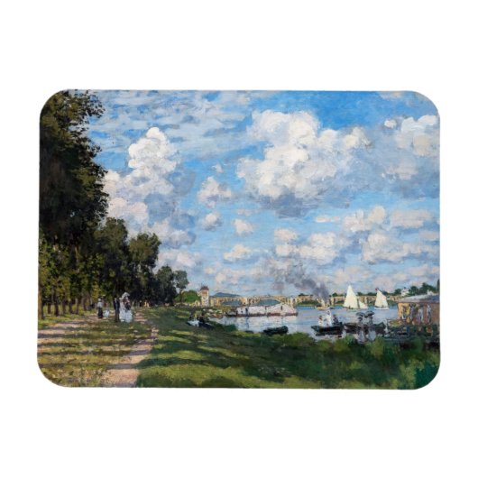 Claude Monet - Het bekken in Argenteuil Magneet (Horizontaal)